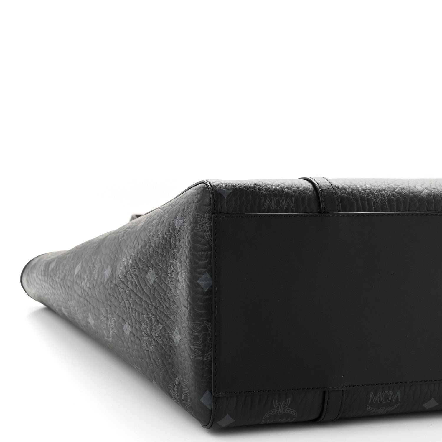 MCM Visetos Toni Shopper Tote Black 8 of 9