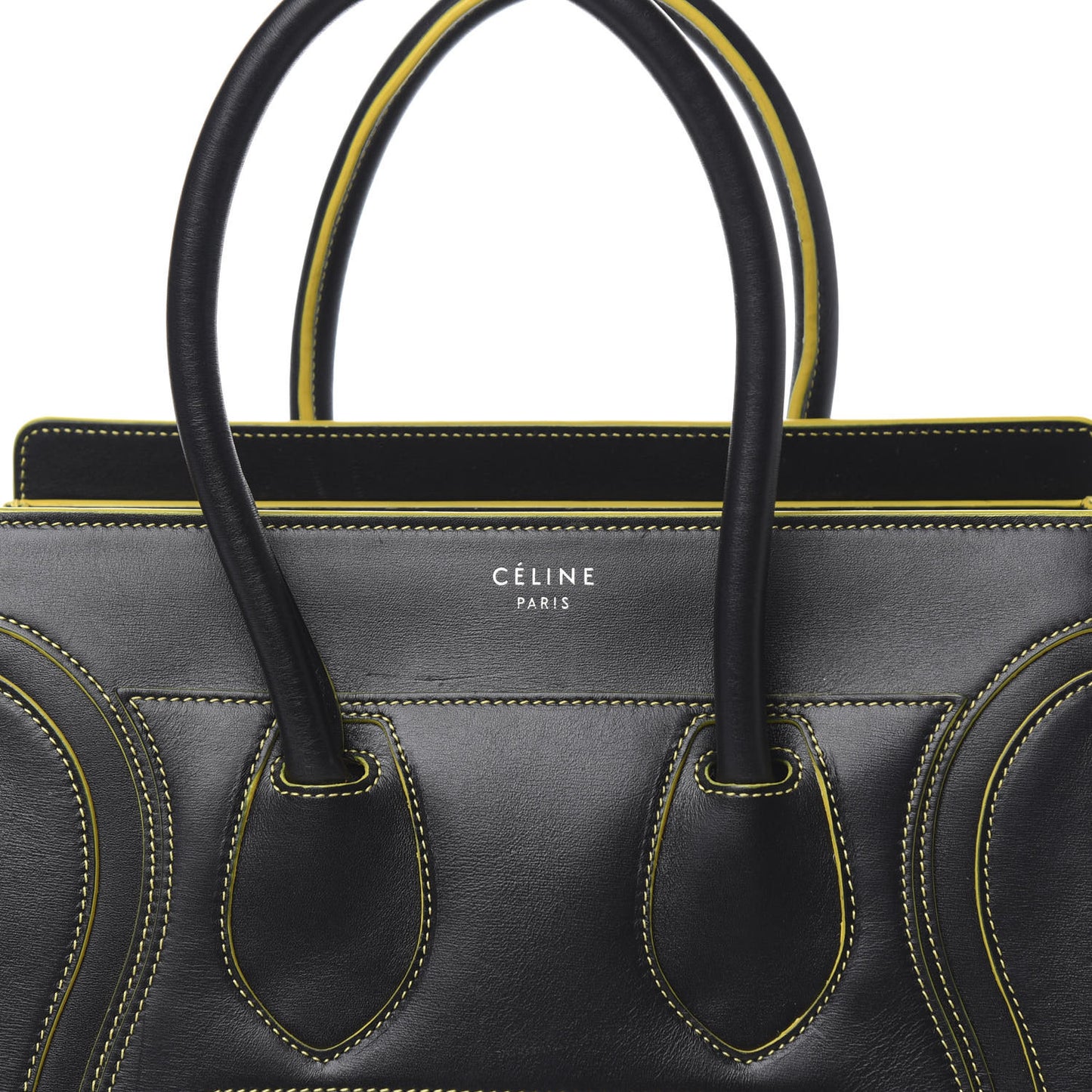 Satin Calfskin Micro Debossed Luggage Black