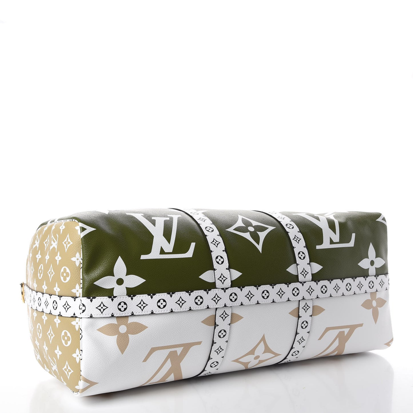Monogram Giant Keepall Bandouliere 50 Kaki Beige
