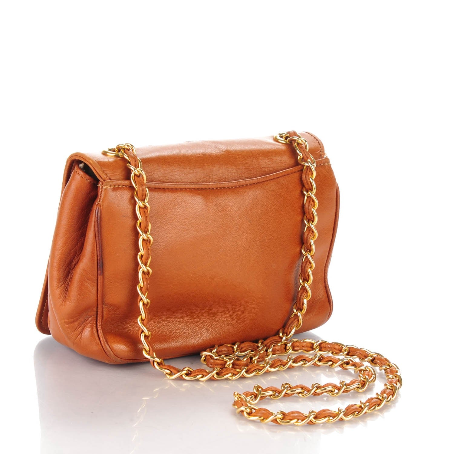 Chanel Lambskin Small CC Flap Brown 3 of 13