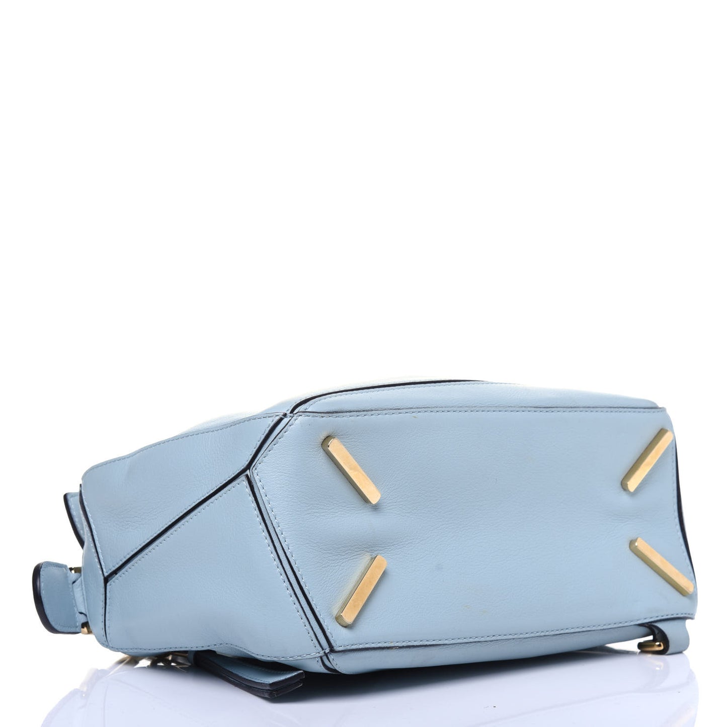 Calfskin Small Puzzle Bag Aqua