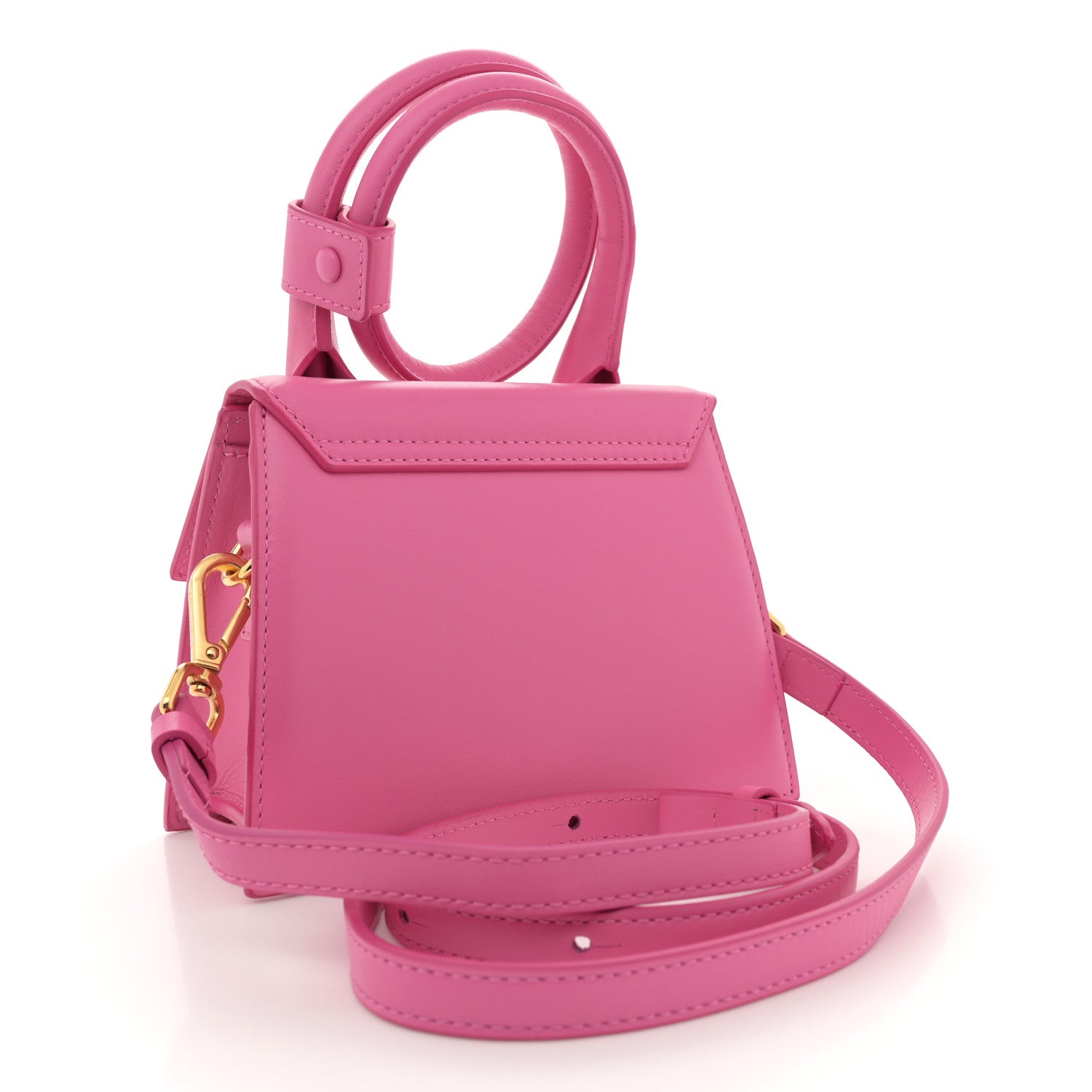 Jacquemus Smooth Calfskin Le Chiquito Noeud Pink 3 of 12