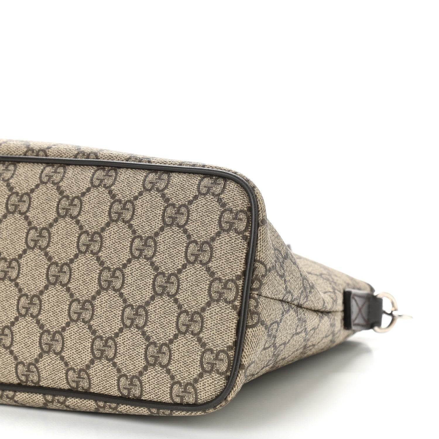 Gucci GG Supreme Monogram Small Zippered Tote Dark Brown 10 of 10