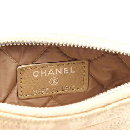 Chanel Metallic Lambskin Star Embossed Coin Purse Case Gold 5 of 11