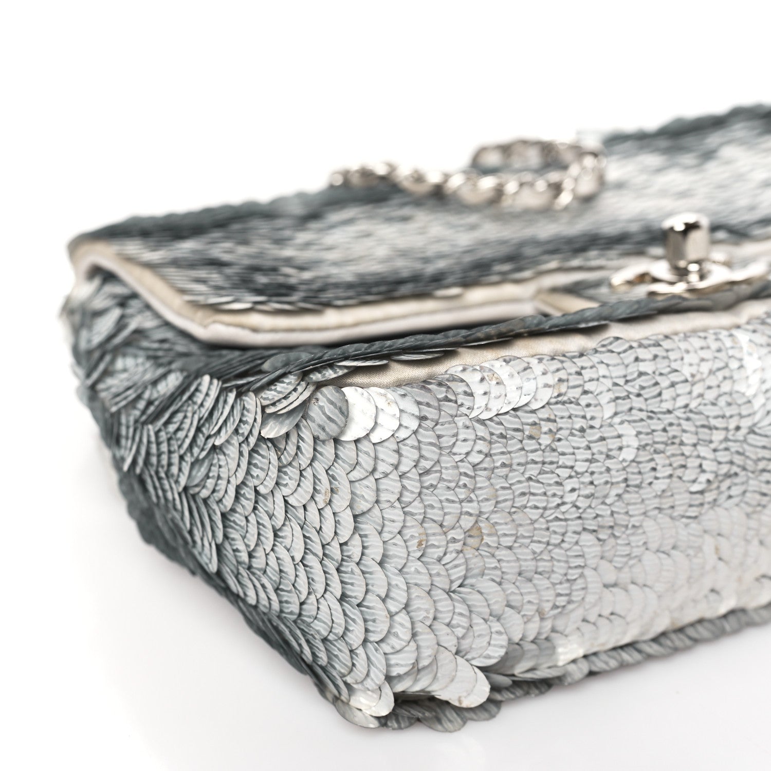 Chanel Sequin Paillette Small Flap Grey 8 of 9