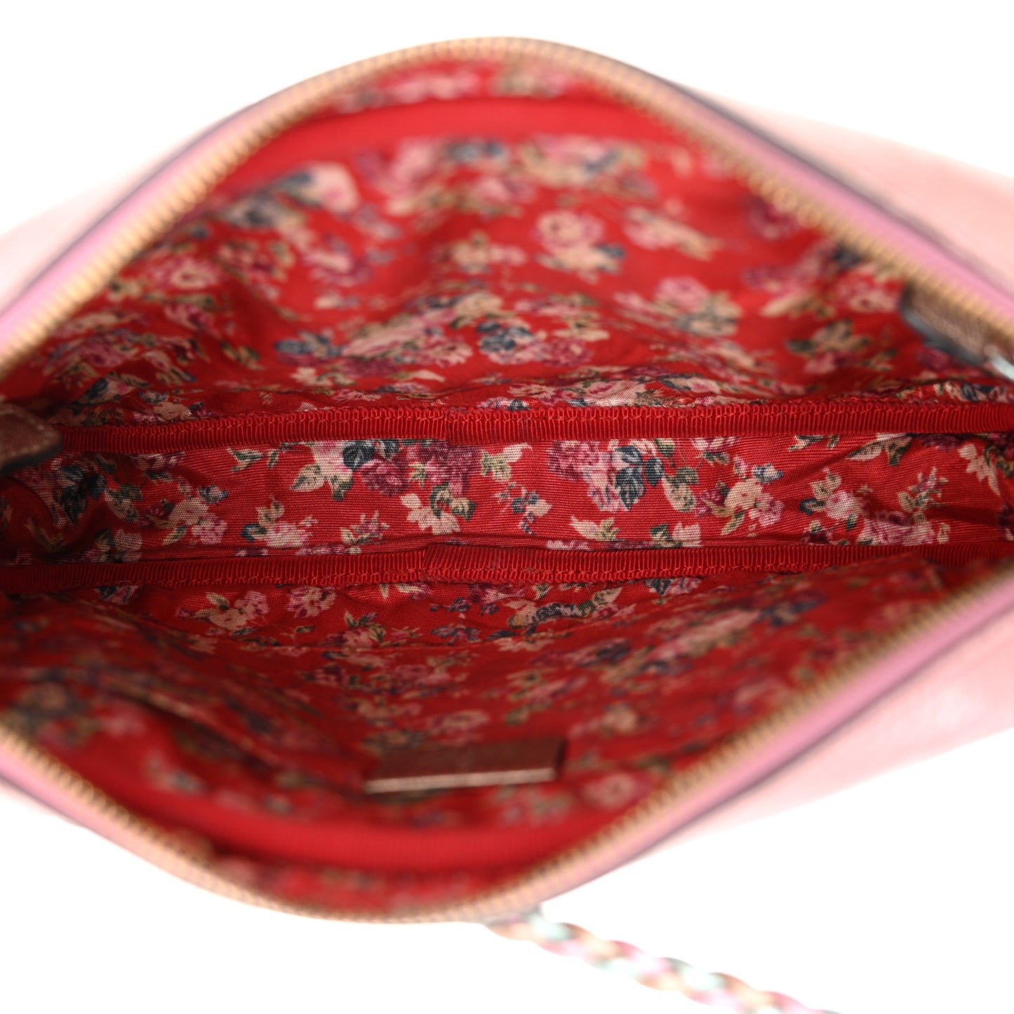 Laminated Nappa Trapuntata Small Zumi Shoulder Bag Rosa
