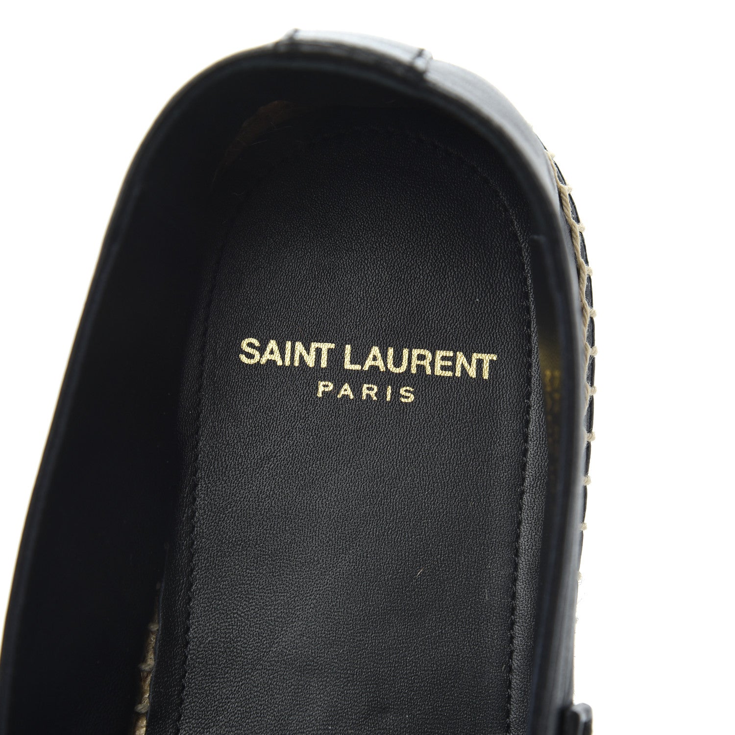 Saint Laurent Lambskin Mens Espadrilles 40.5 Black 6 of 16
