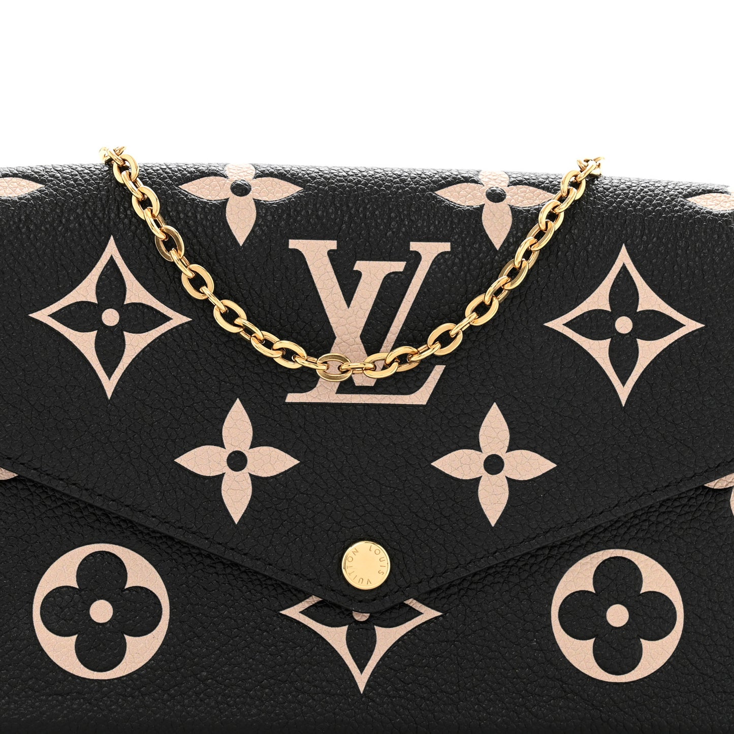 Empreinte Monogram Giant Felicie Pochette Black Beige