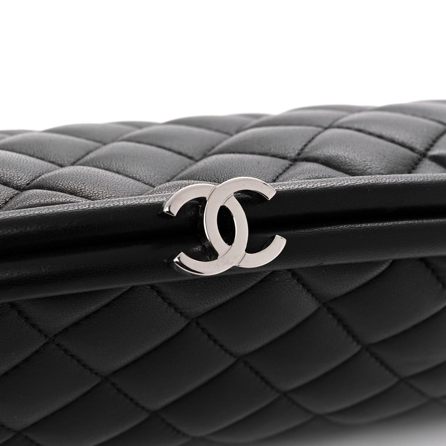 Lambskin Quilted Timeless Clutch Black