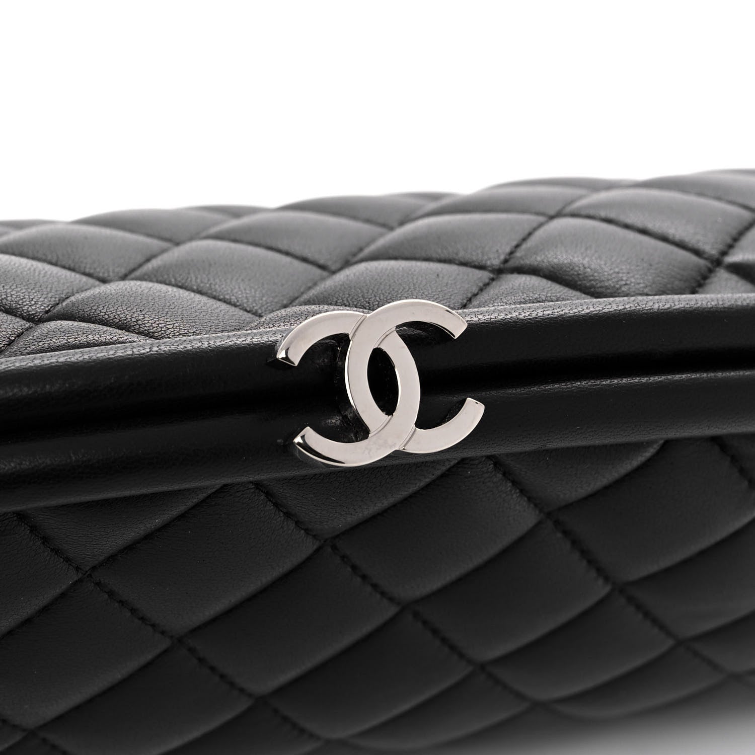 Chanel Lambskin Quilted Timeless Clutch Black 10 of 11