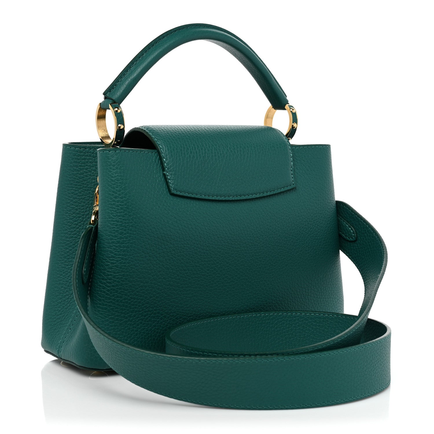 Louis Vuitton Taurillon Capucines BB Emerald 2 of 7