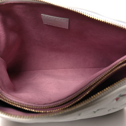 Louis Vuitton Lambskin Embossed Monogram LV Garden Coussin PM Cream 5 of 12