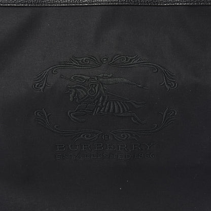 Burberry Canvas Calfskin Crest Embossed Flat Tote Black 7 of 10