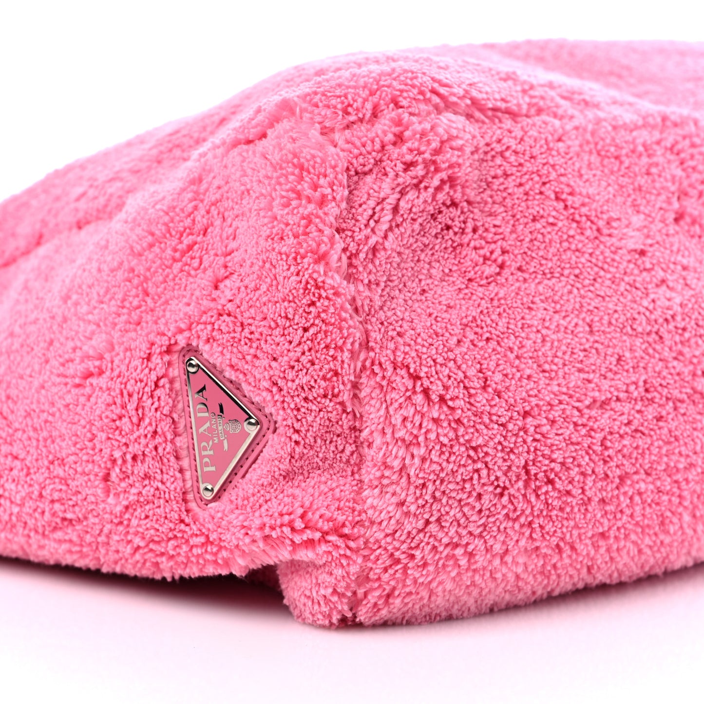 Terry Cloth Tote Bag Petalo Black