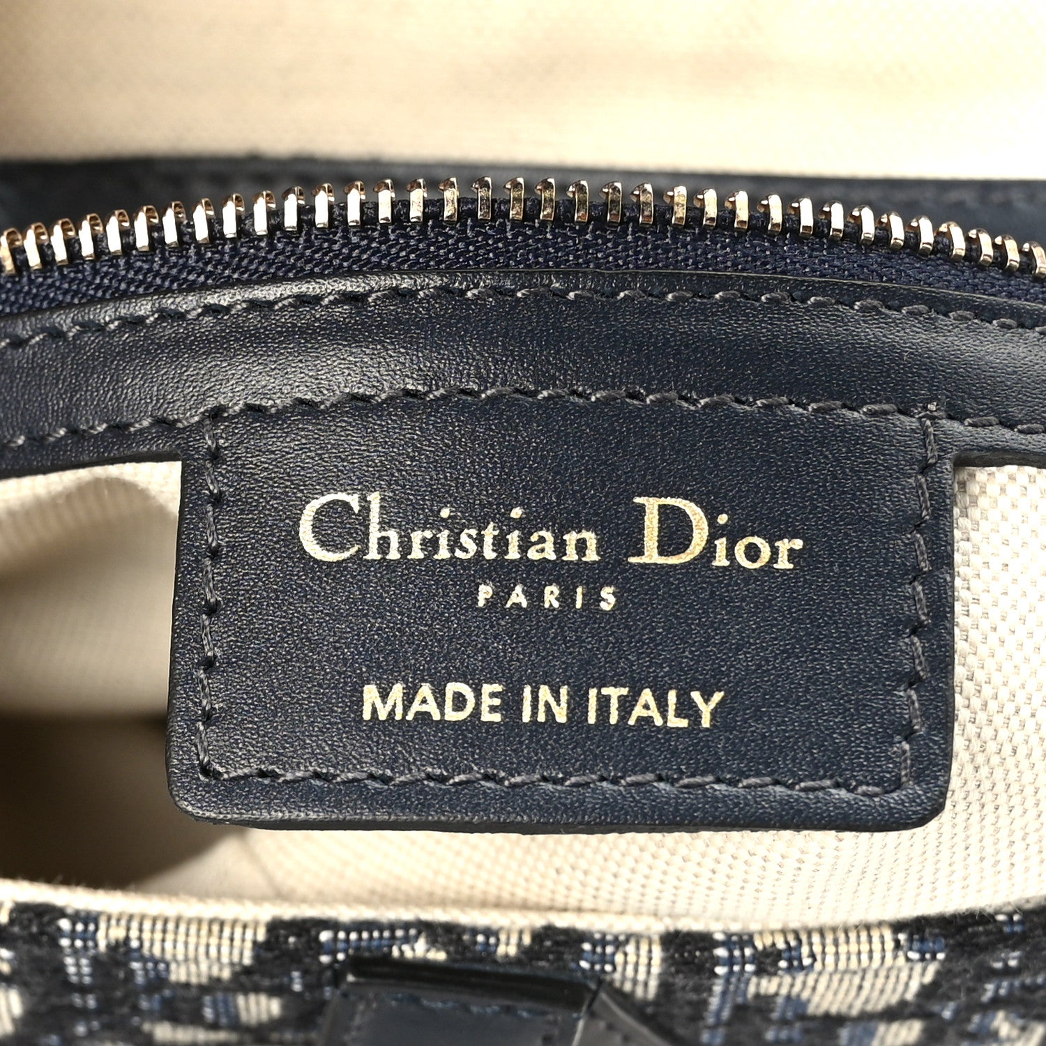 Christian Dior Oblique Saddle Bag Blue 6 of 9