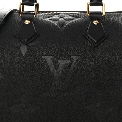 Louis Vuitton Empreinte Monogram Giant Wild At Heart Speedy Bandouliere 25 Black 7 of 10