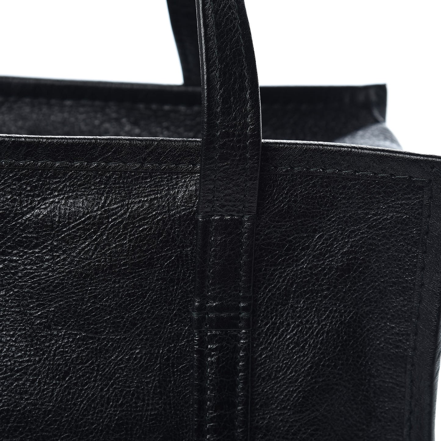 Agneau Small Bazar Shopper Tote Black