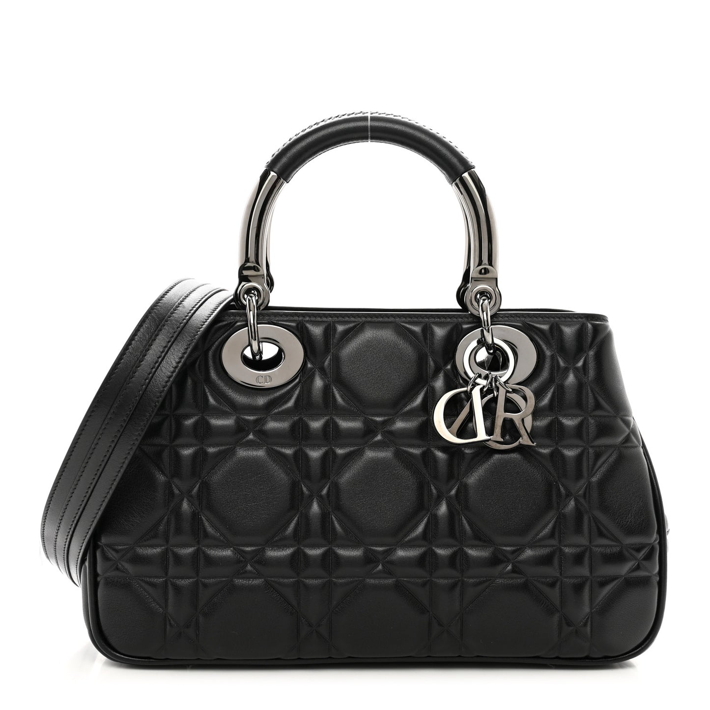 Calfskin Cannage Medium The Lady 95.22 Black