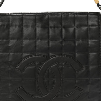 Chanel Lambskin Quilted Small Chocolate Bar Shoulder Bag Black 7 of 9