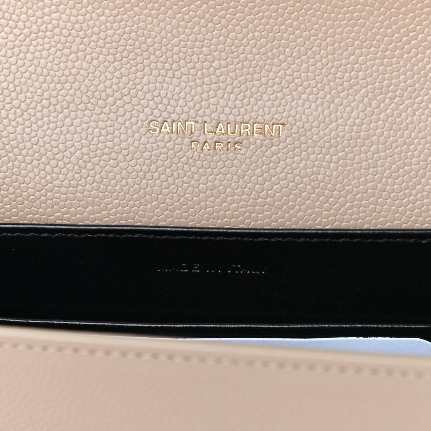 Grain De Poudre Monogram Cassandra Clasp Bag Beige