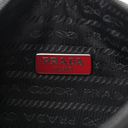 Prada Tessuto Nylon Saffiano Lunar New Year Mini Re-Edition 2000 Bag Black Fuoco 6 of 9
