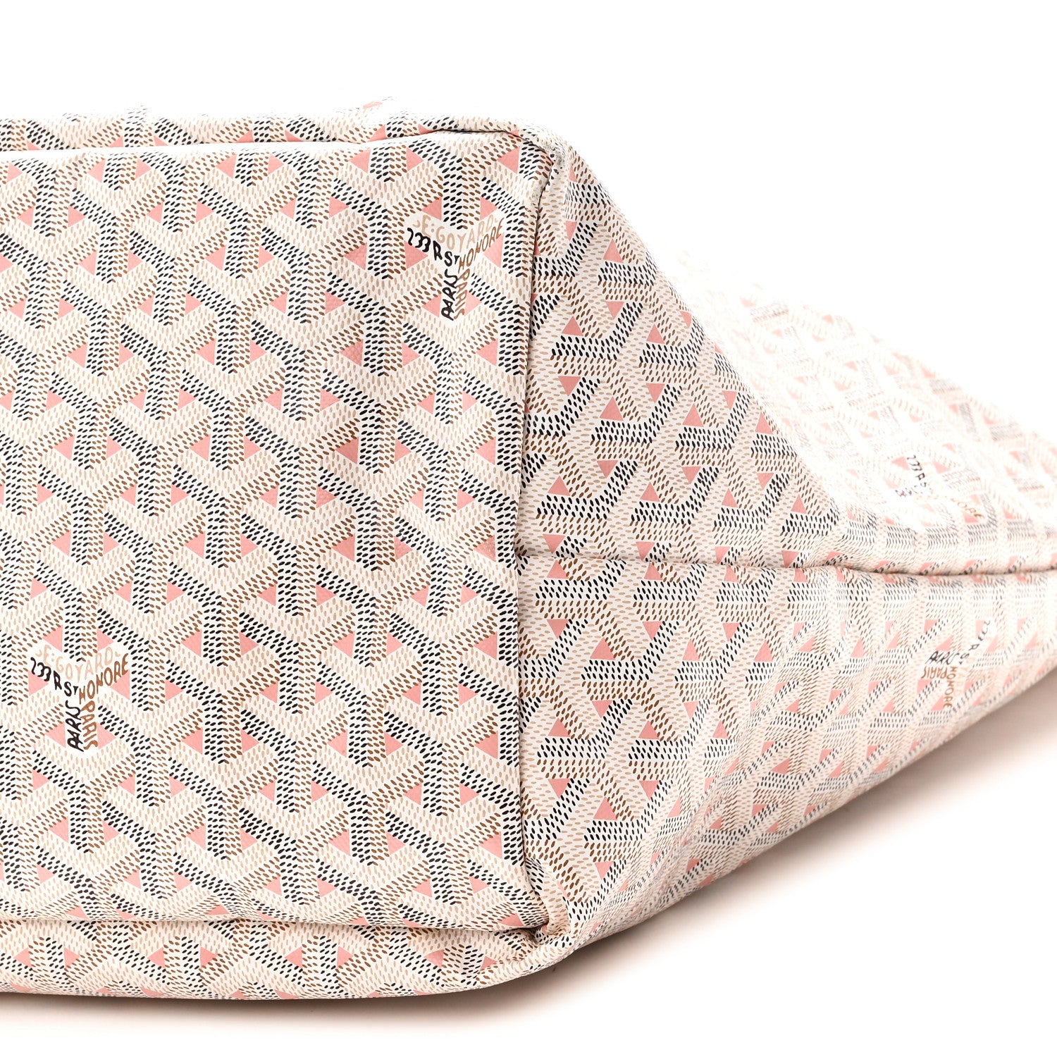 Goyard Goyardine Saint Louis Claire Voie GM White Pink 11 of 12
