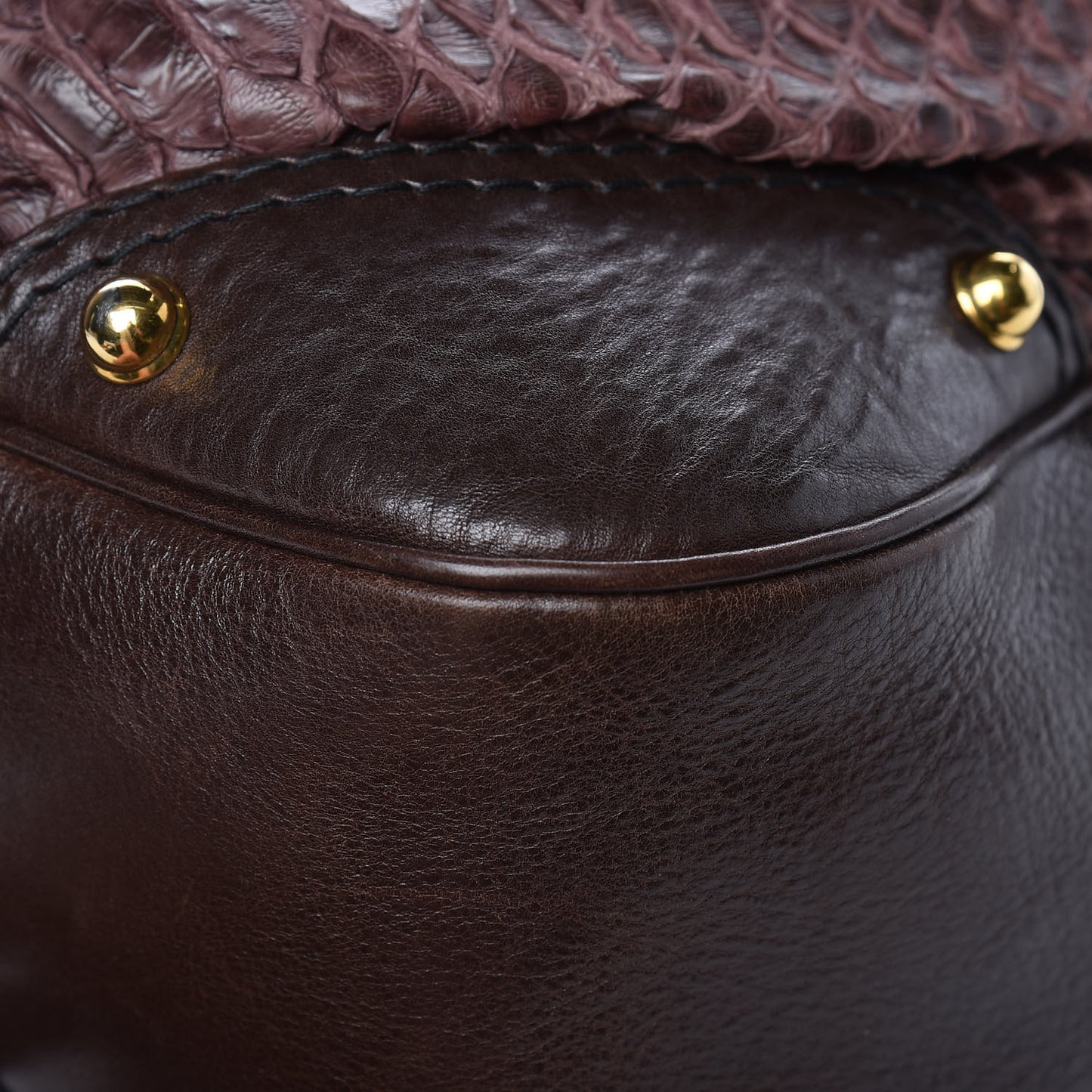 Python Large Jockey Hobo Brown