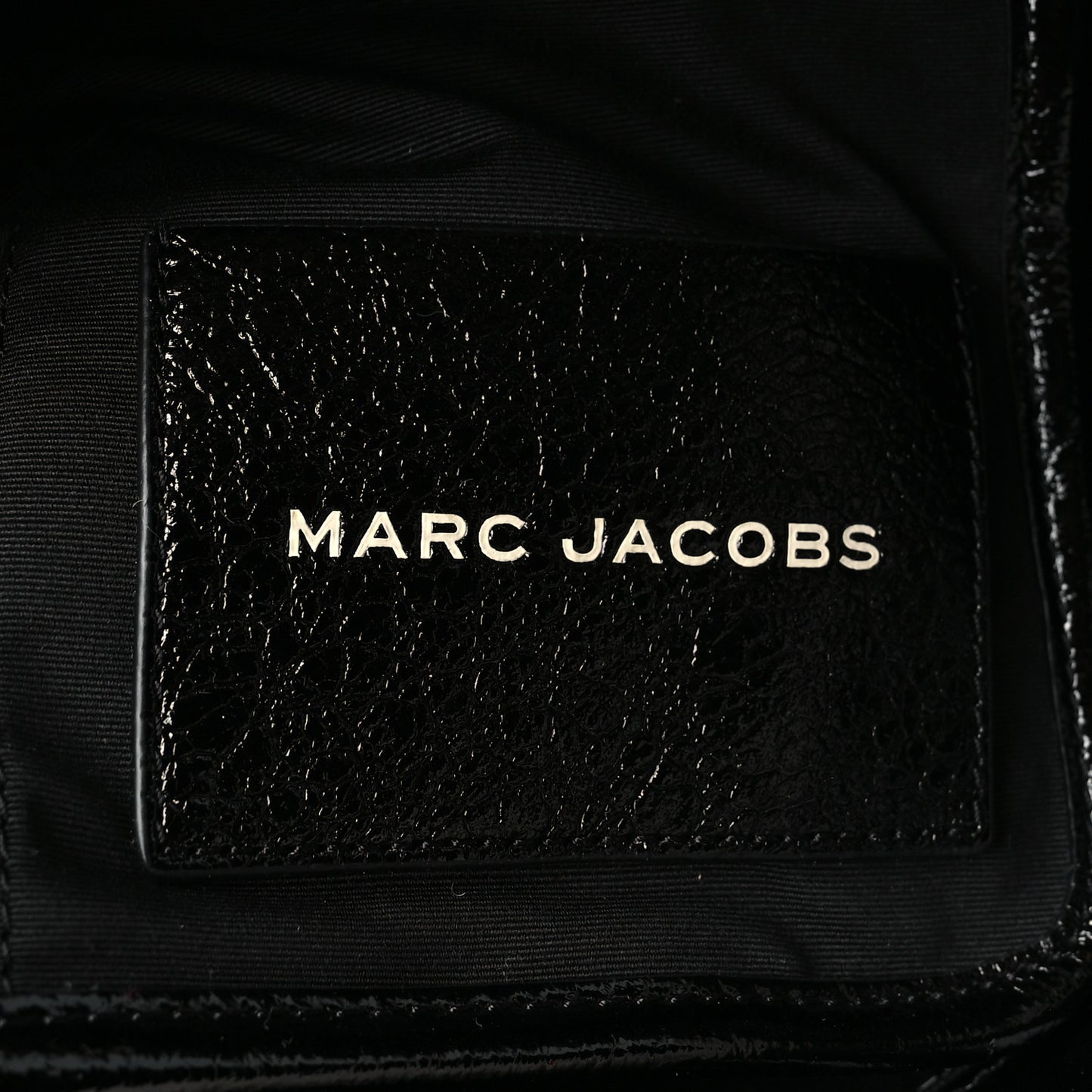 Shiny Calfskin Faux Shearling Small The Traveler Tote Bag Black