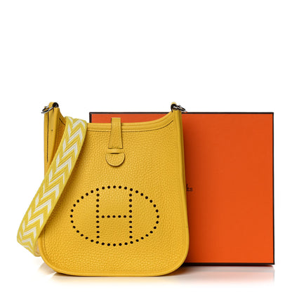 Hermes Taurillon Clemence Evelyne TPM Jaune De Naples 12 of 12