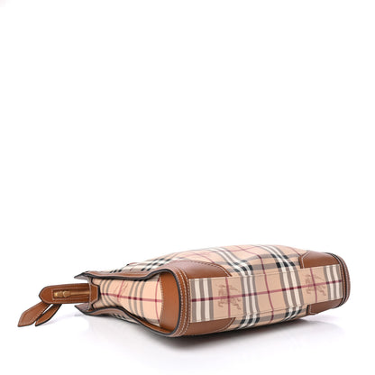 Burberry Haymarket Check Medium Honeywood Tote Tan 3 of 4