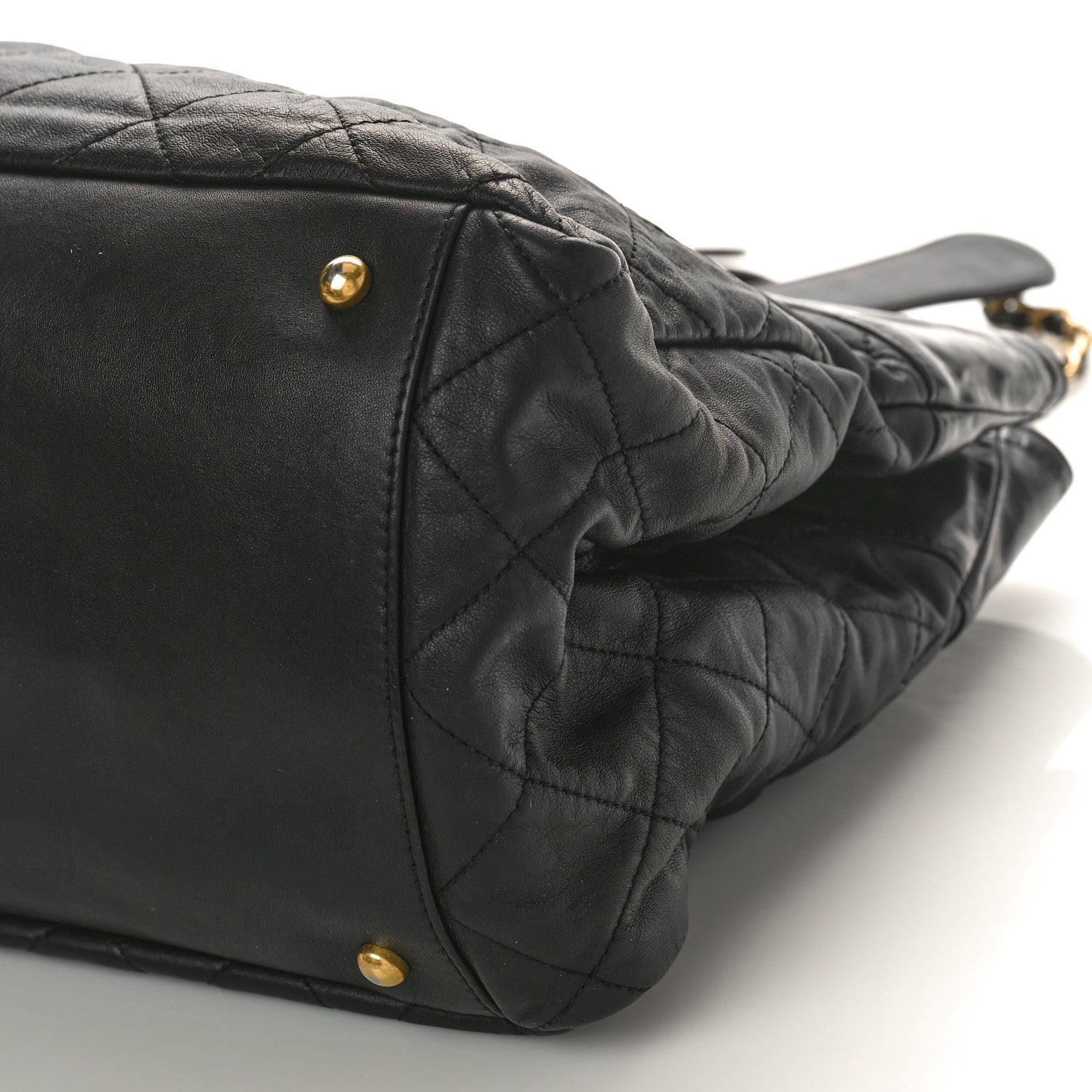 Chanel Iridescent Calfskin Quilted Large In The Mix Tote Black 10 of 11