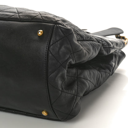 Chanel Iridescent Calfskin Quilted Large In The Mix Tote Black 10 of 11