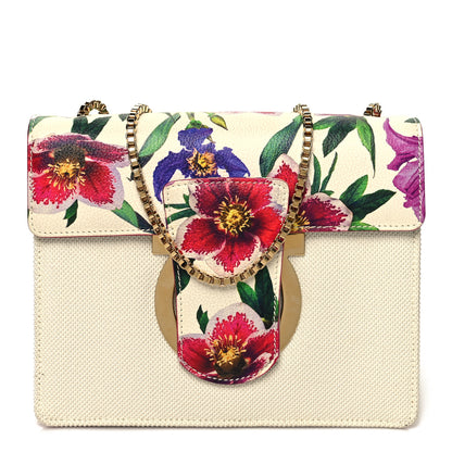 Salvatore Ferragamo Canvas Calfskin Thalia Crossbody Bag White Multicolor 1 of 13