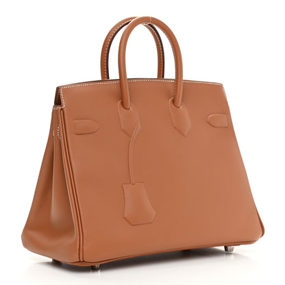 Hermes Swift Birkin Shadow 25 Gold 3 of 11