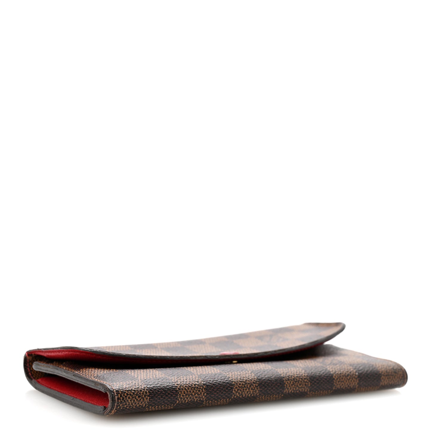 Damier Ebene Emilie Wallet Red