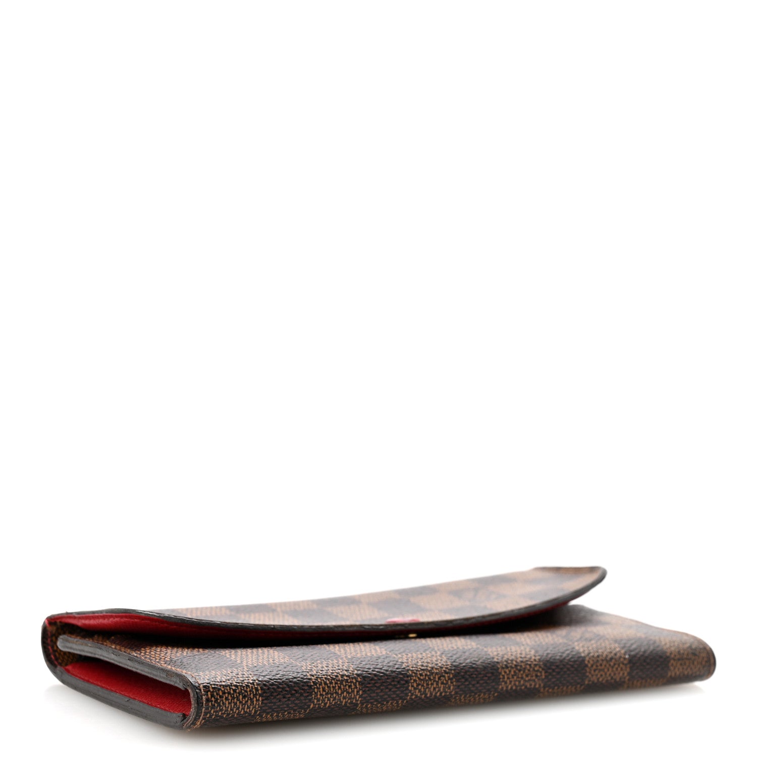 Louis Vuitton Damier Ebene Emilie Wallet Red 4 of 9