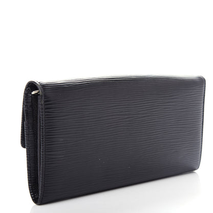 Louis Vuitton Epi Sarah Wallet Black 3 of 7