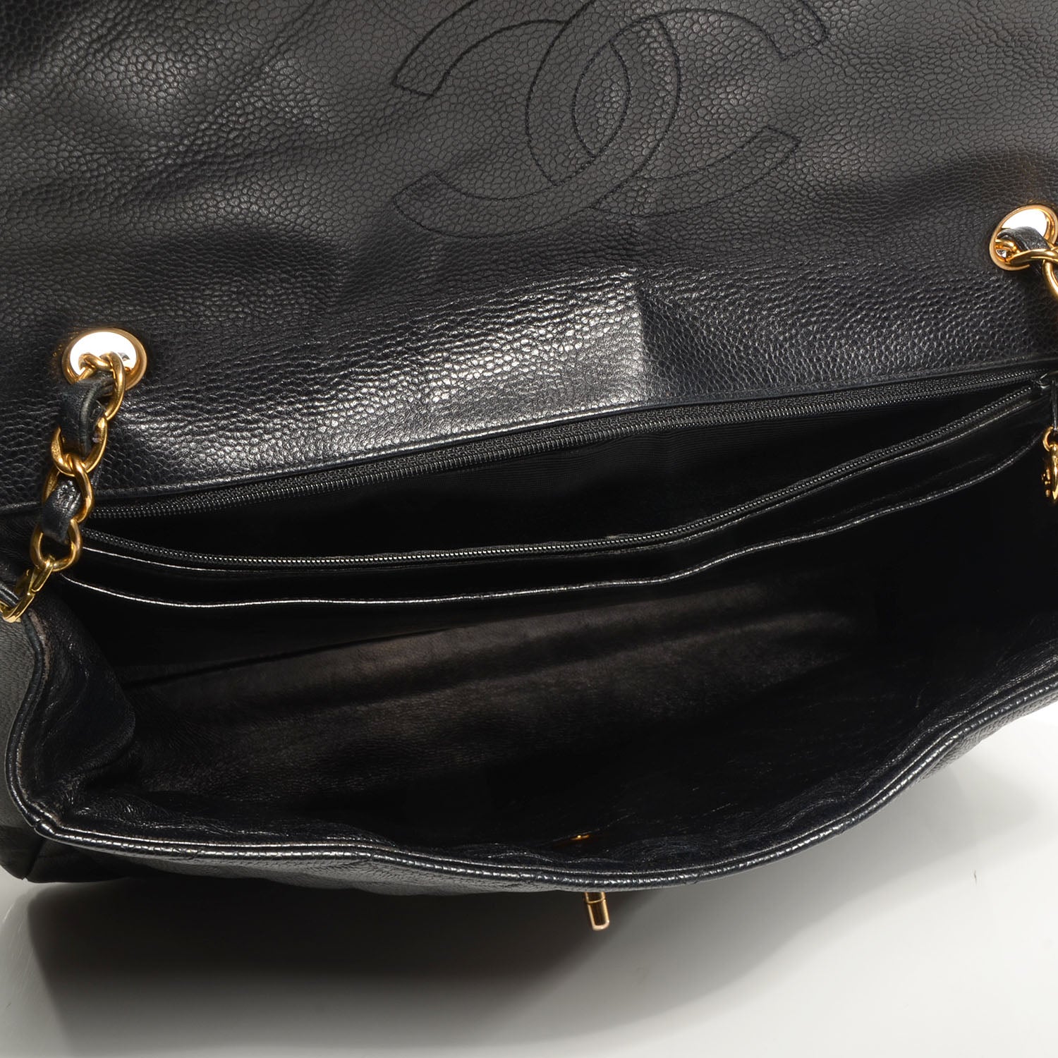 Chanel Caviar Jumbo XL Flap Black 5 of 9