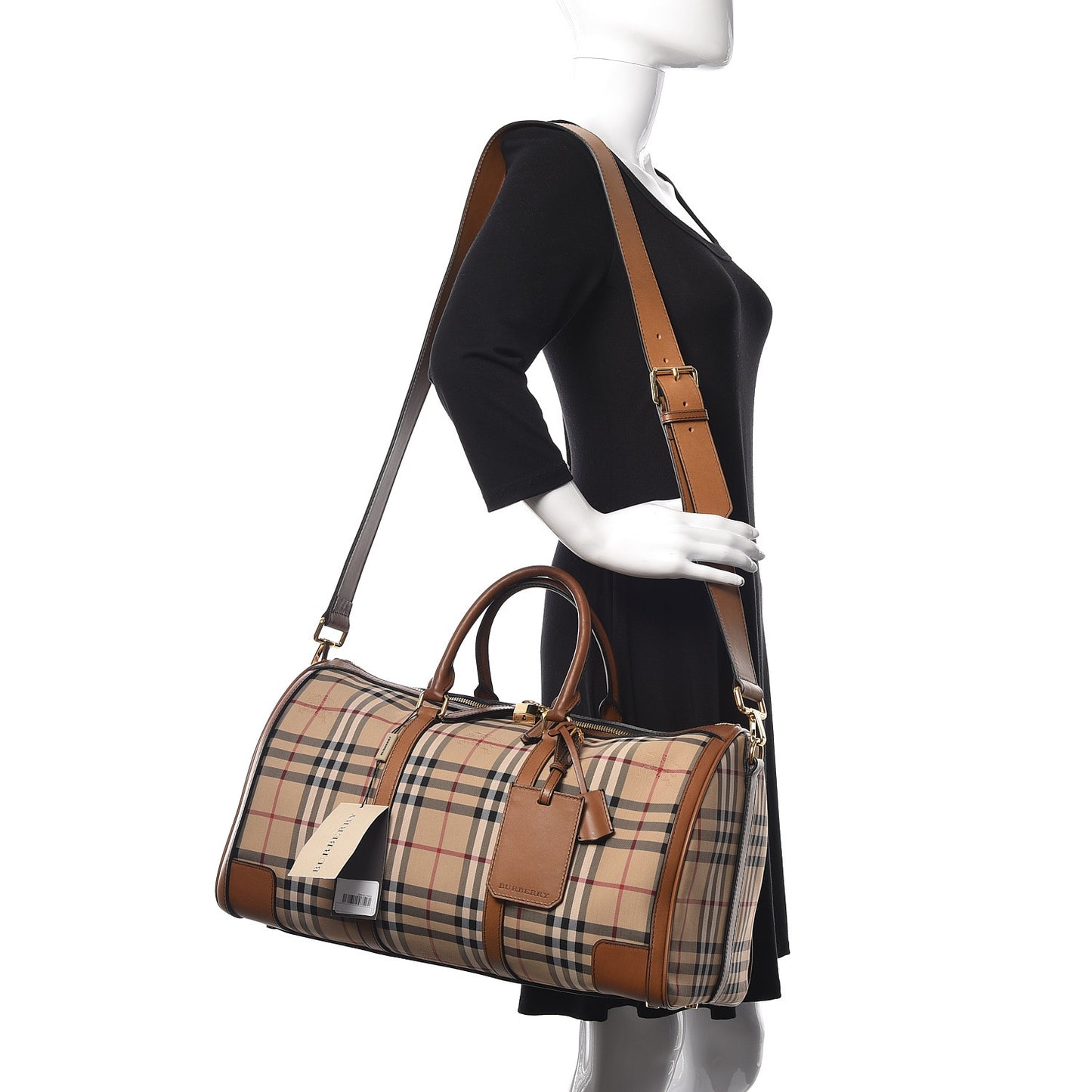 Horseferry Check Large Alchester Bowling Bag Tan