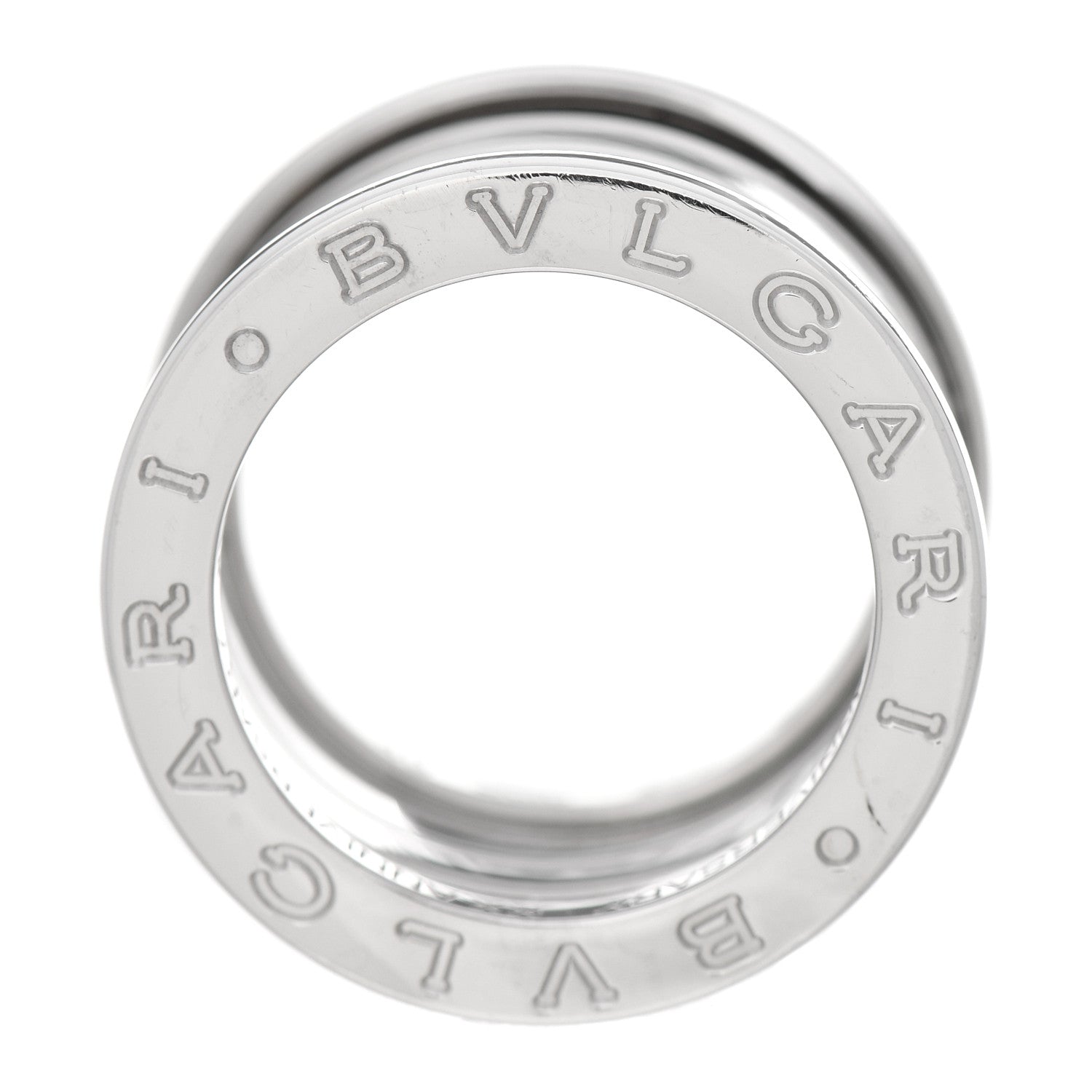 Bulgari 18K White Gold B.Zero1 Four-Band Ring 49 5 6 of 7