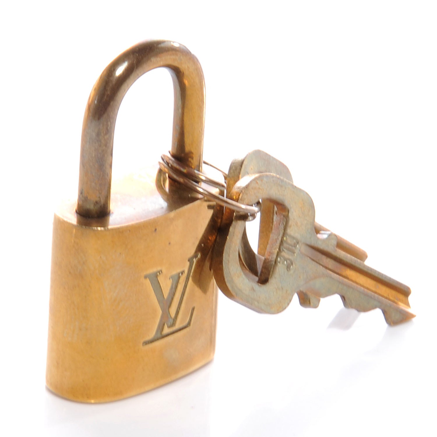Louis Vuitton Brass Lock and Key Set #310 3 of 4