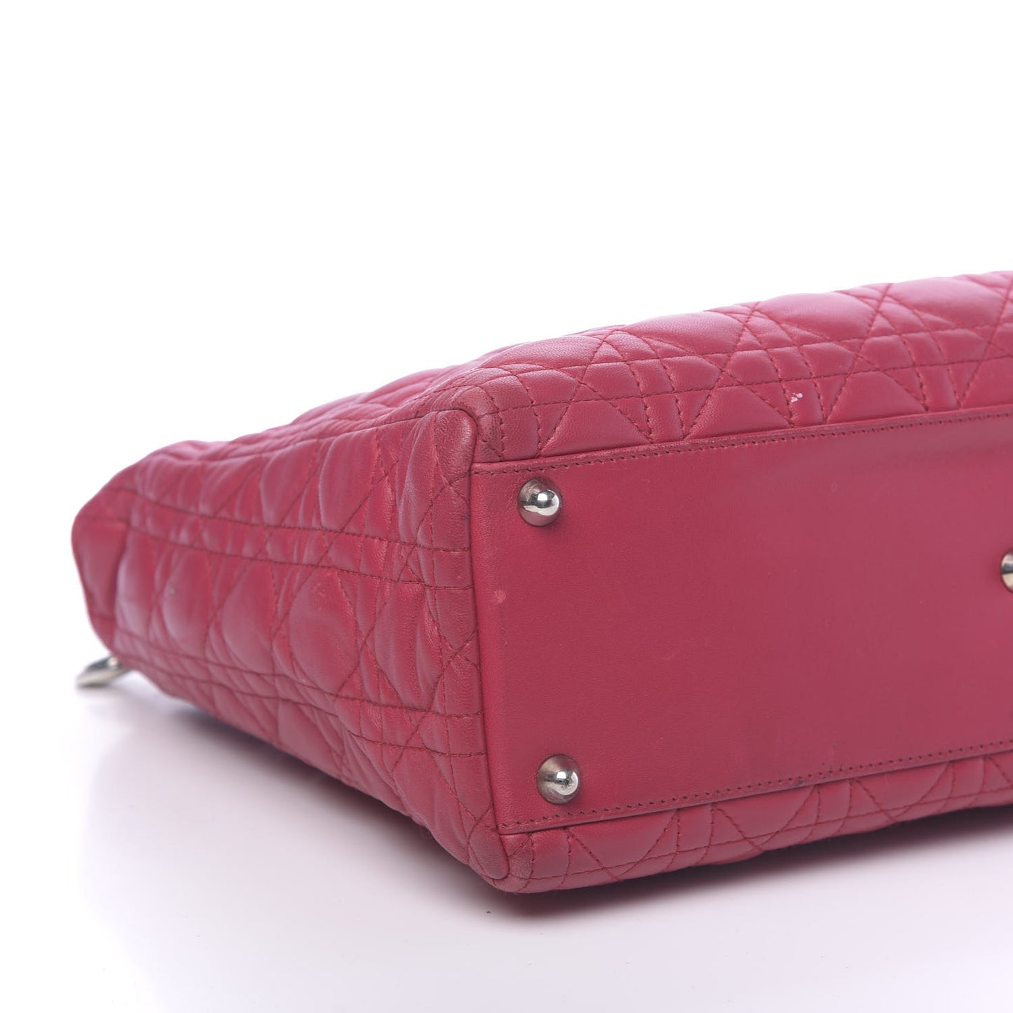 Lambskin Cannage Large Lady Dior Pink