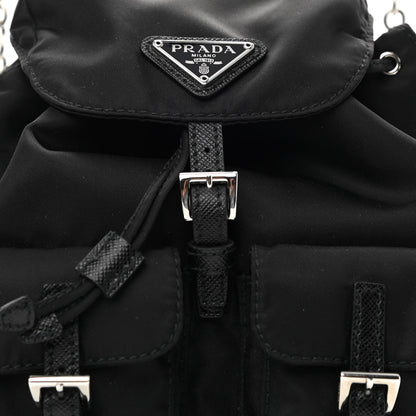 Prada Nylon Vela Mini Crossbody Backpack Black 8 of 10