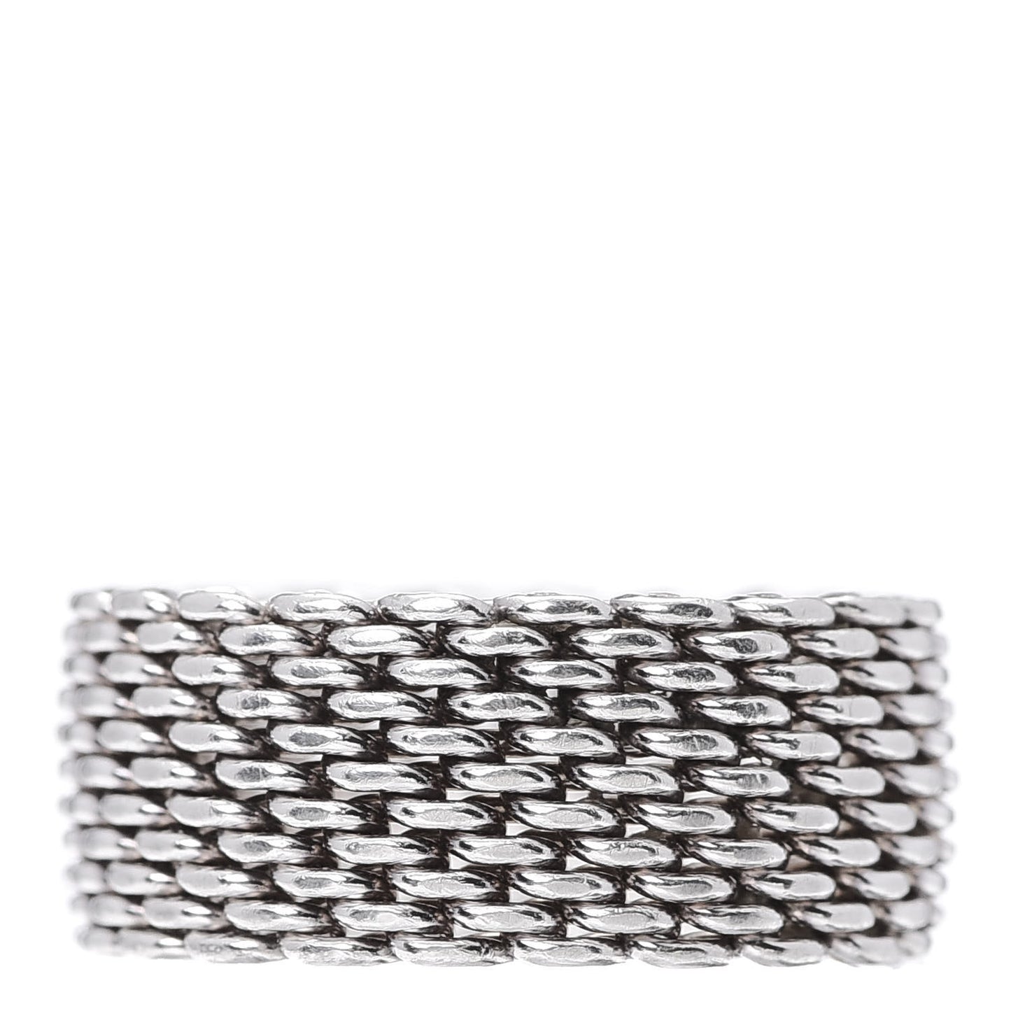Sterling Silver Somerset Mesh Ring 58 8.5