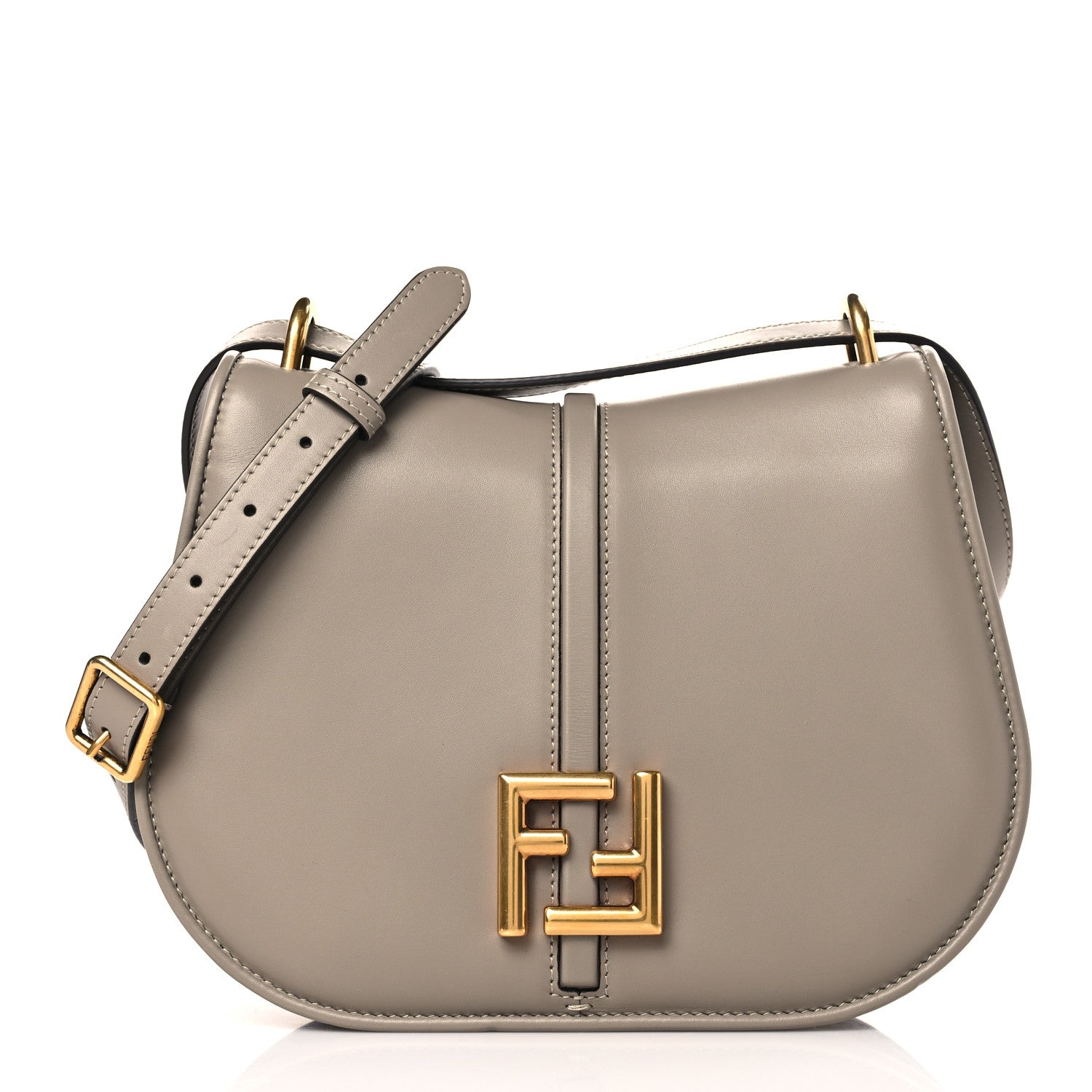 Fendi Vitello Brenta Cher Medium Fendi C'mon Tortora 1 of 9