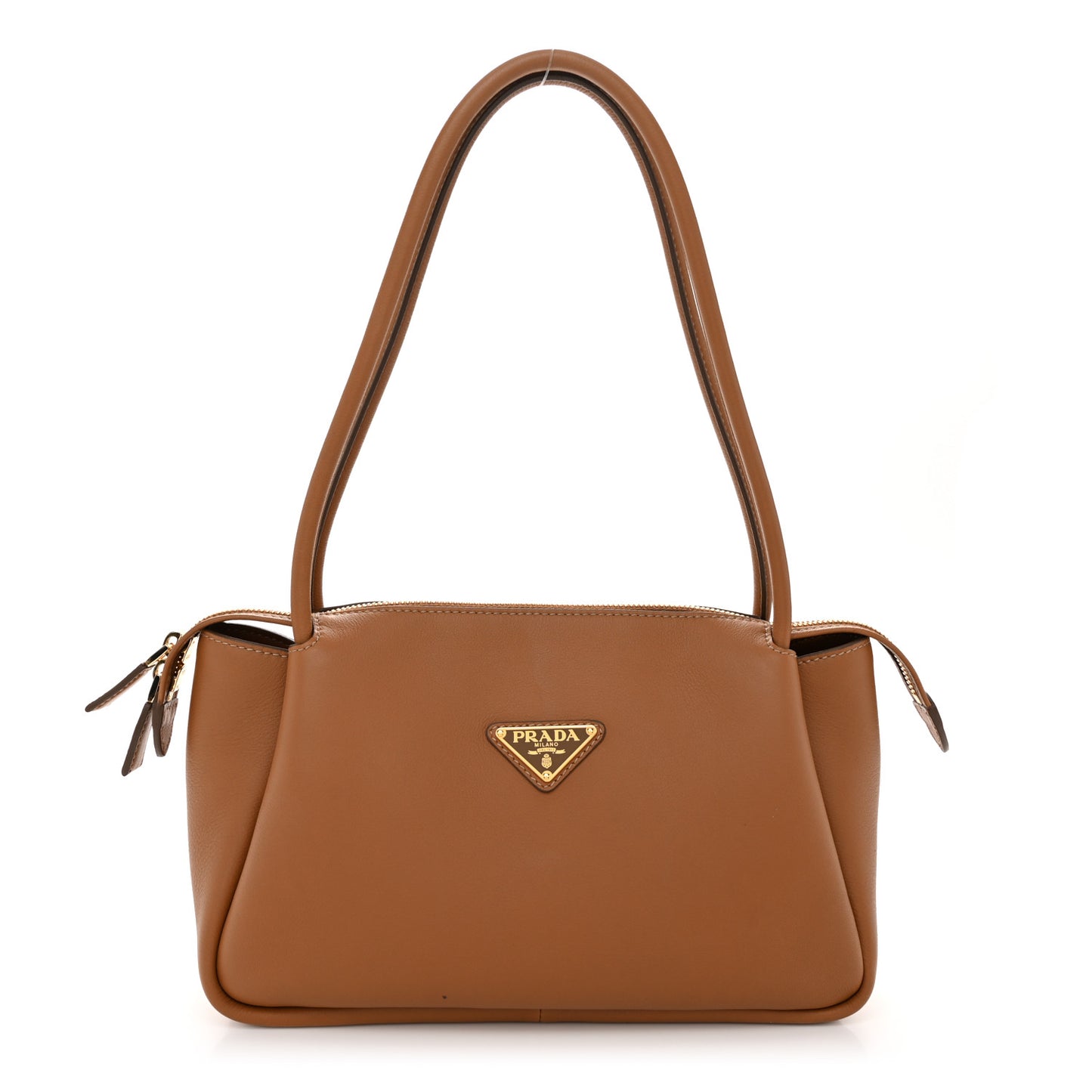 Calfskin Medium Shoulder Bag Caramel