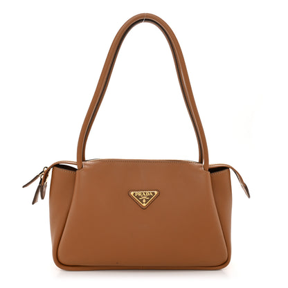 Prada Calfskin Medium Shoulder Bag Caramel 1 of 9