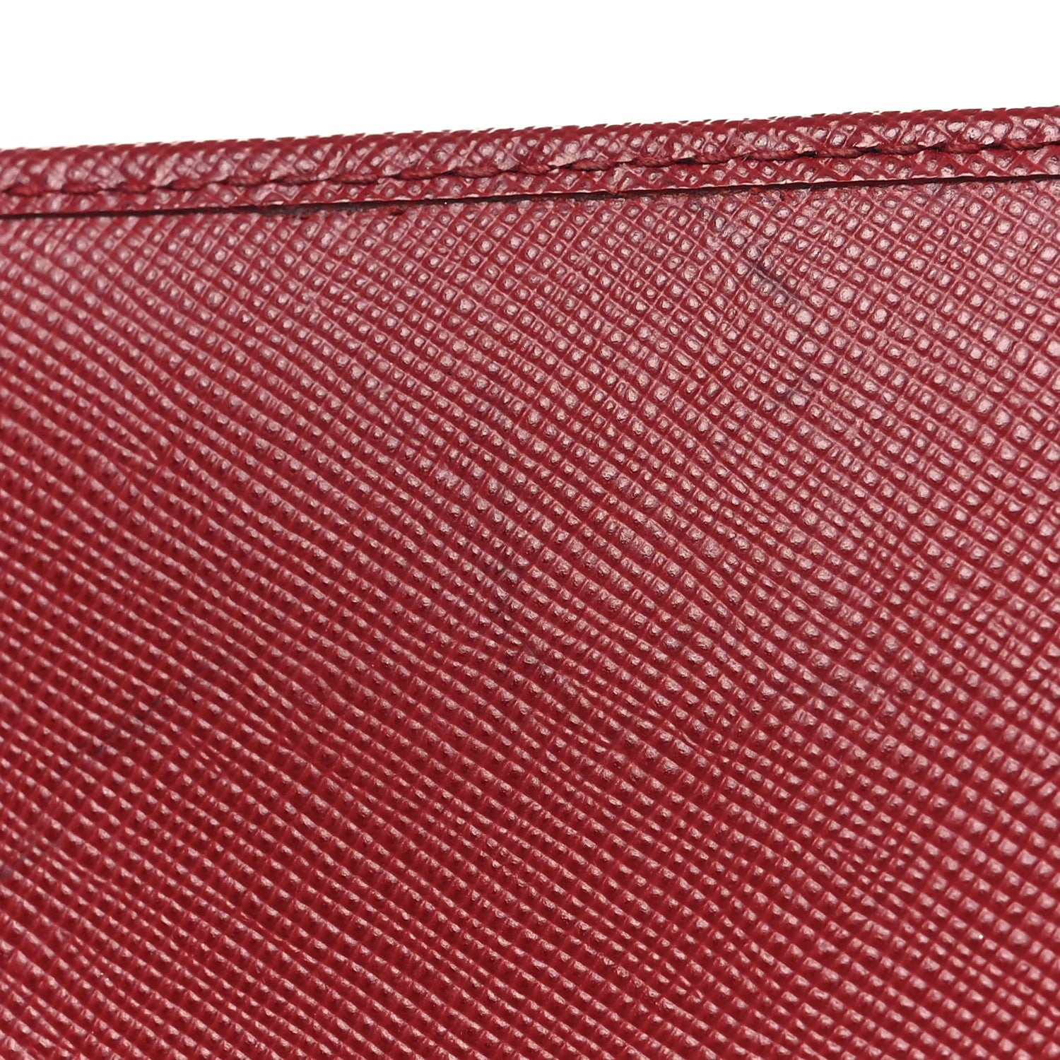 Prada Saffiano Metal Continental Flap Wallet Fuoco 9 of 9