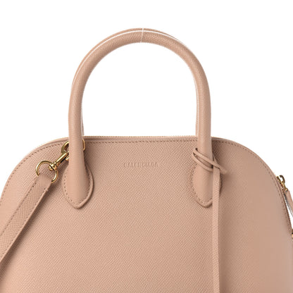 Balenciaga Signature Grained Calfskin Logo S Ville Top Handle Bag Nude Beige White 12 of 12