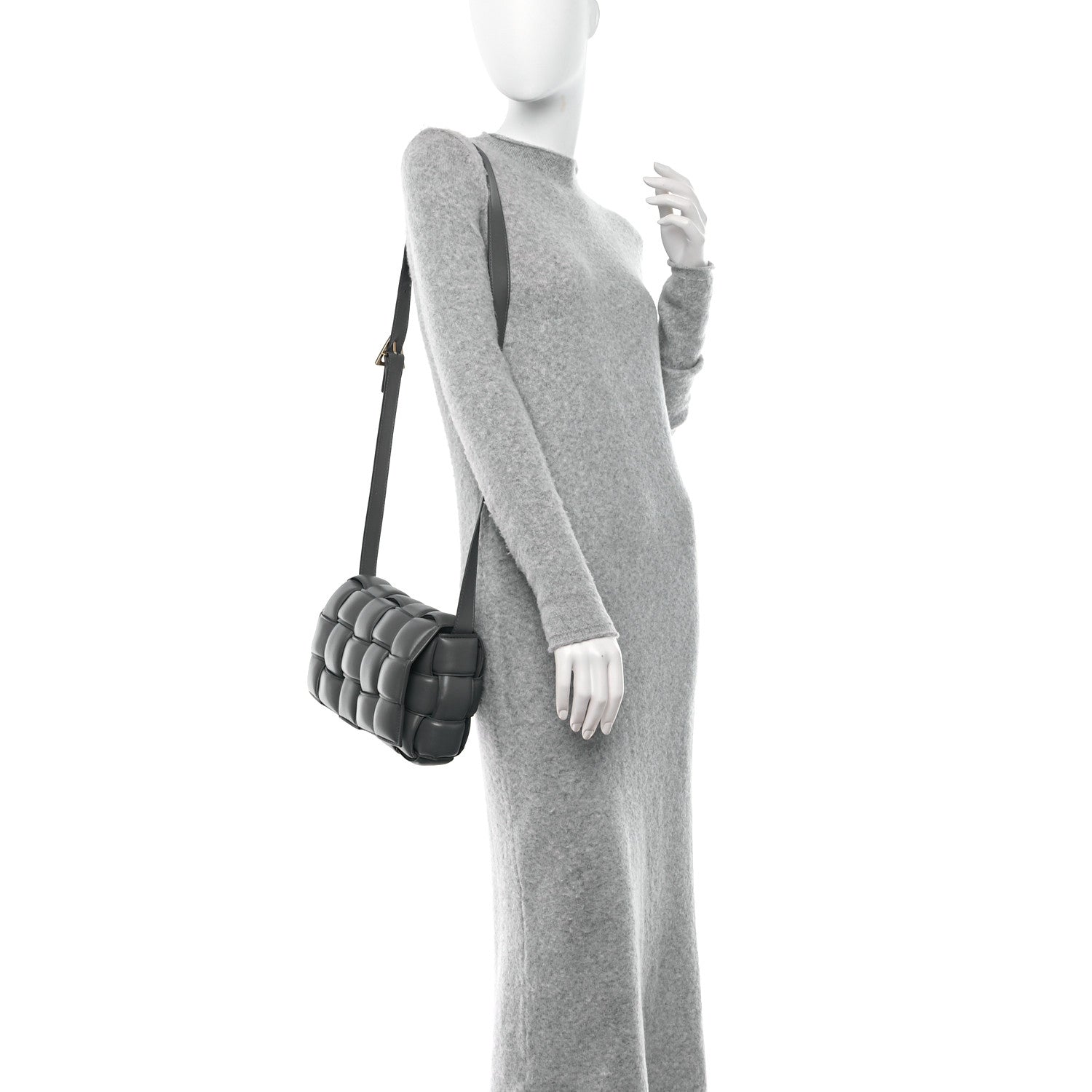 Bottega Veneta Nappa Maxi Intrecciato Padded Cassette Crossbody Bag Thunder 2 of 8